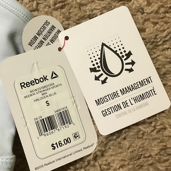 Reebok Women's Stronger Sports Bra with Mesh Panel and Removable Cups, Size-S - Picture 7 of 11